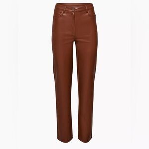 Aritzia Wilfred Faux Leather Melina Pant